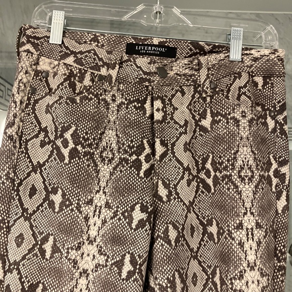 Liverpool stretch python pants, size 4 - Picture 2 of 4